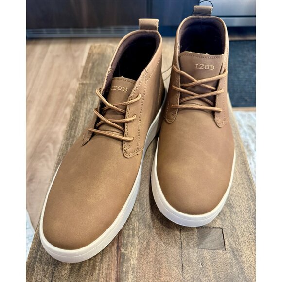 Izod Men's Chukka Boots (Brown, US Size 9) - Picture 1 of 3